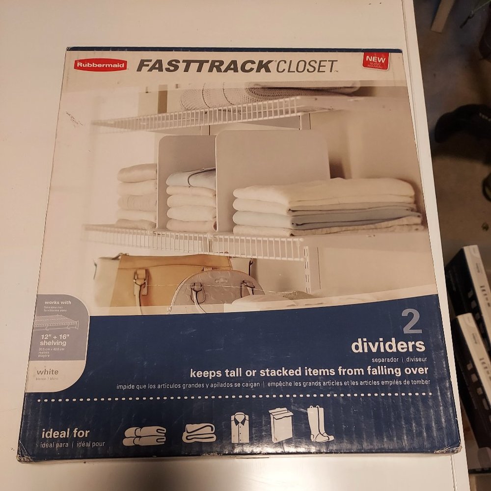 Rubbermaid Fast track Closet Dividers